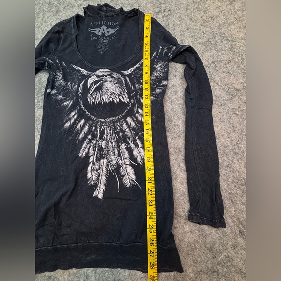 Affliction | Eagle Dream Catcher | Long Sleeve Top | Size Medium - Picture 6 of 6